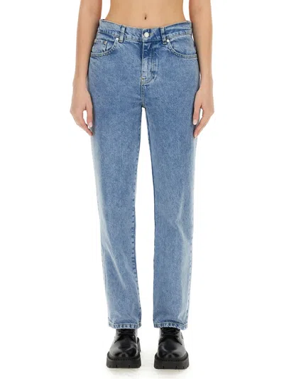 Moschino Jeans Boyfriend Pants In Blue