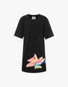 Moschino Jeans Graphic-print T-shirt Minidress In Black