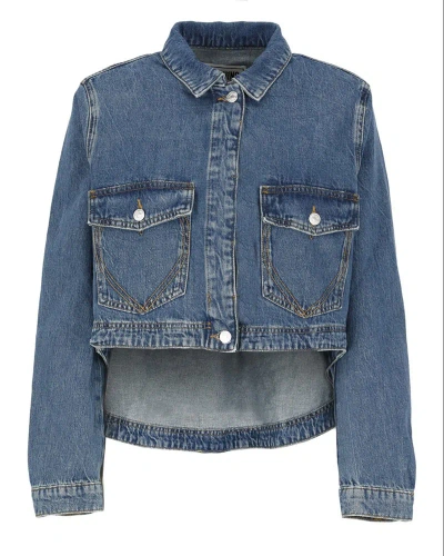 Moschino Cotton Jacket In Blue