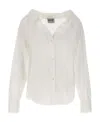 Moschino V-neck Shirt In White