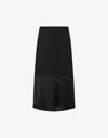MOSCHINO JEANS CALF-LENGTH SKIRT WITH SLIT