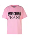 Moschino Jeans Logo Print T-shirt In Color Carne Y Neutral