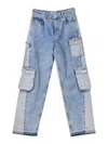 Moschino Jeans Cargo In Blue