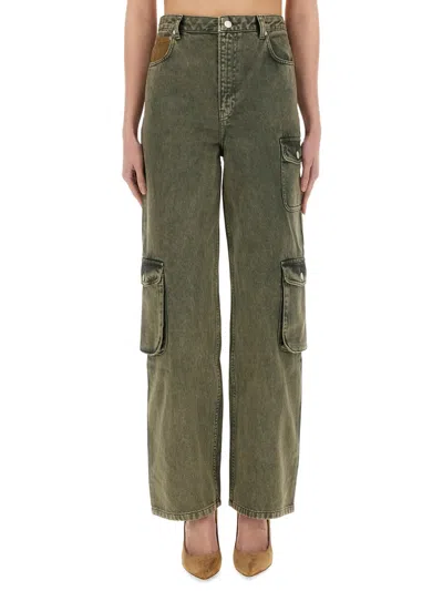 Moschino Jeans Cargo Jeans In Green