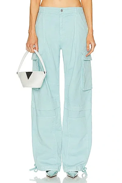 Moschino Jeans Cargo Pant In Light Blue