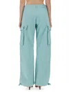 Moschino Cargo Pants In Baby Blue