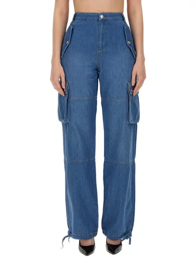 Moschino Jeans Cargo Pants In Blue