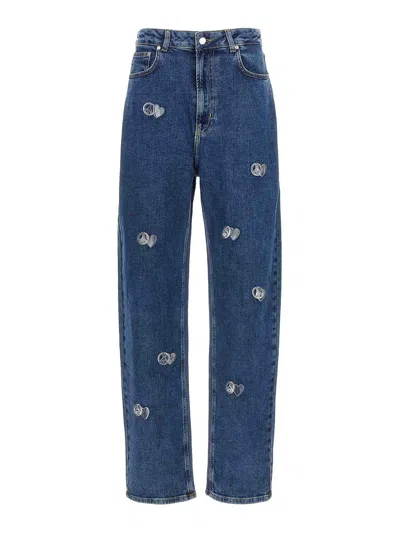 MOSCHINO JEANS CHARMS APPLICATION JEANS