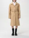 Moschino Coat  Jeans Woman Color Beige In Beige