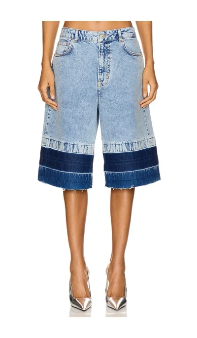 Moschino Colorblock Short In Blue