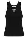 Moschino Stretch Cotton Tank Top With Logo