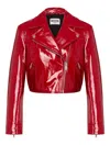 Moschino Jeans Cropped Jacket In Red