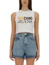 Moschino Jeans Cropped Top With Logo