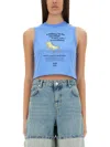 Moschino Jeans Graphic-print Sleeveless Tank Top