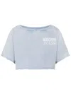 Moschino Jeans Sweatshirt T-shirt With Print In Blue
