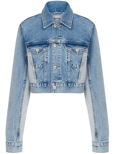 Moschino Jeans Denim Jacket In Blue