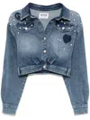 Moschino Jeans Denim Jacket In Blue