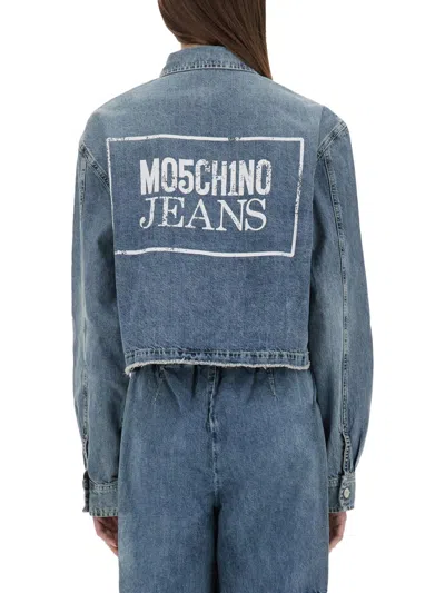 Moschino Jeans Denim Jacket In Blue
