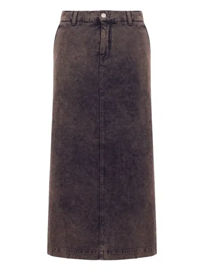 MOSCHINO DENIM MIDI SKIRT