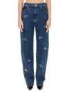 Moschino Jeans High-rise Tapered Jeans In Denim