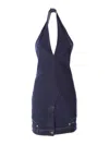 Moschino Denim Reverso Dress In Azul