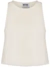 Moschino Jeans Denim Tank Top In White