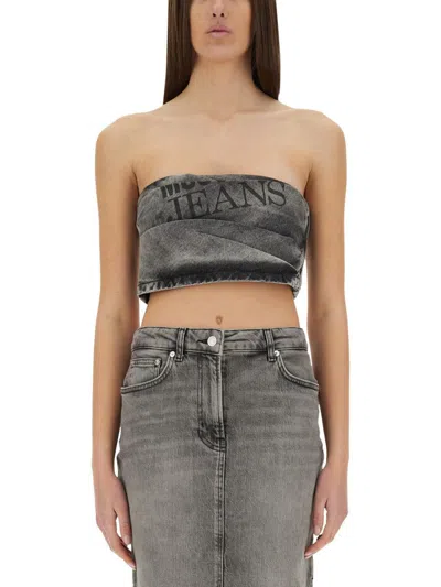 MOSCHINO JEANS MOSCHINO JEANS DENIM TOP
