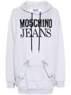 Moschino Jeans Strap-detailed Hooded Minidress In 1488