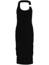 Moschino Jeans Halterneck Open-back Midi Dress