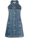 Moschino Jeans Logo-patch Denim Minidress