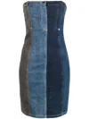 Moschino Jeans Stretch Denim Dress In 1888 Fantasia Variante Unica