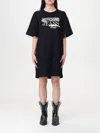 Moschino Jeans Logo-print Mini Dress In Black