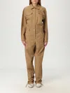 Moschino Jumpsuit  Jeans Woman Color Brown In Brown