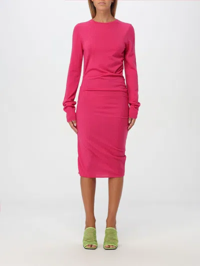 Moschino Jeans Dress  Woman Color Fuchsia In Fuchsia