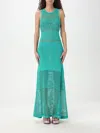 Moschino Dress  Jeans Woman Color Green In Green