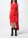 Moschino Dress  Jeans Woman Color Red In Red