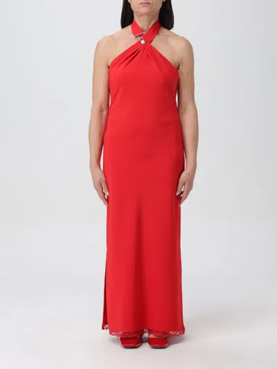 MOSCHINO DRESS MOSCHINO JEANS WOMAN COLOR RED,405653014