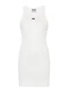 Moschino Jeans White Patch Mindress In White