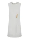 Moschino Peg-patch Sleeveless Midi Dress