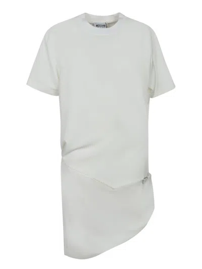 Moschino Jeans Asymmetric Dress In Gray
