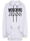 Moschino Jeans Strap-detailed Hooded Minidress In 1488