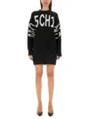 Moschino Jeans Mini Dress In Black