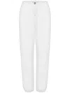 Moschino Elasticated-ankles Track Pants In White