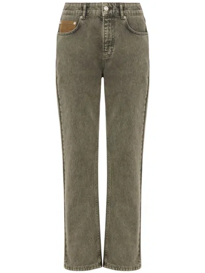 Moschino Jeans Flared Cropped Jeans In Lead