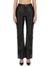 Moschino Pantalon En Cuir In Black