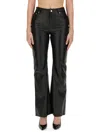 Moschino Pantalon En Cuir In Black