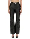 Moschino Pantalon En Cuir In Black