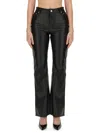Moschino Pantalon En Cuir In Black