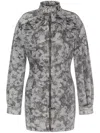 Moschino Jeans Floral Denim Dress In Grey