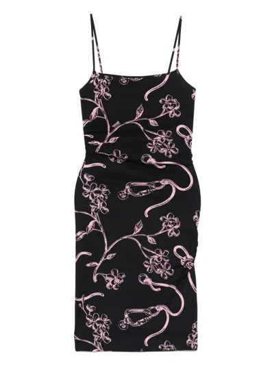 Moschino Jeans Floral-print Mini Dress